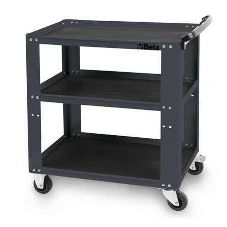 BETA Steel Tool Cart, 3 Shelves, 440 lbs 051000002